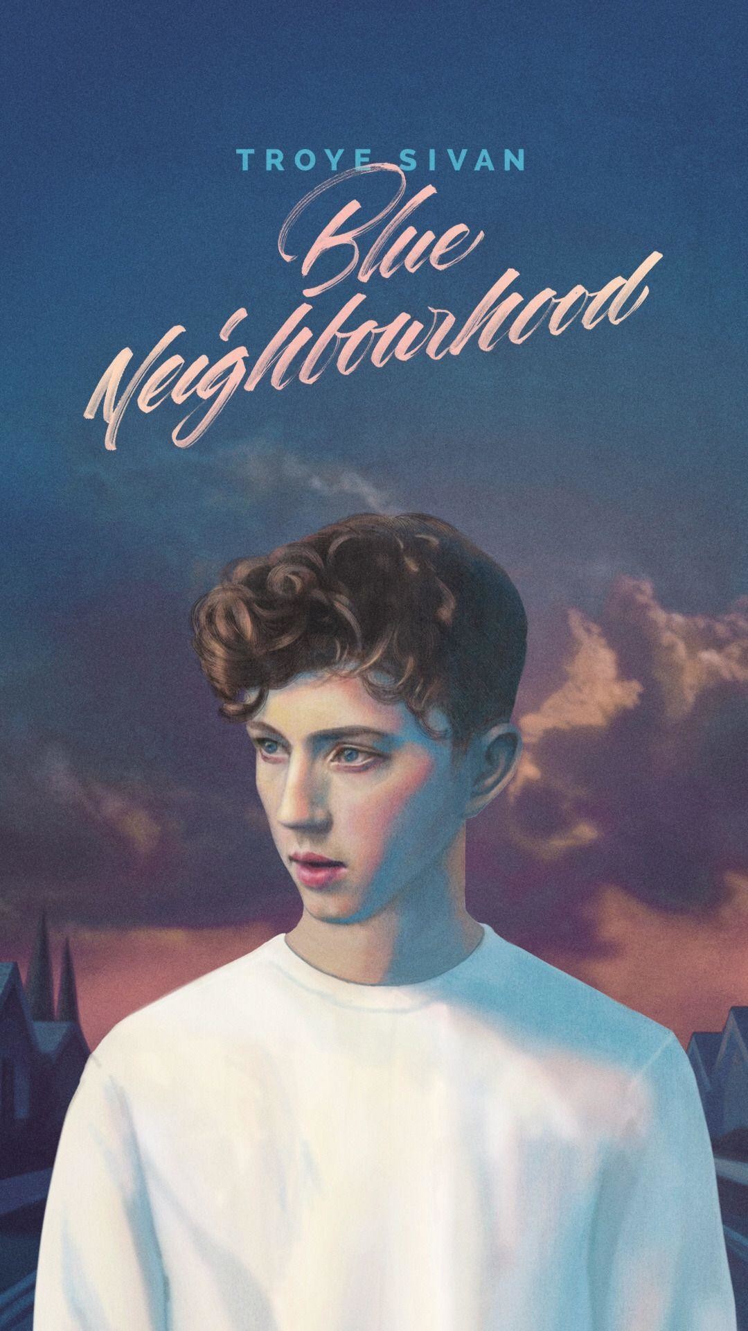 Blue Neighbourhood Wallpapers For Iphones & Ipads - Troye Sivan Blue Neighbourhood - HD Wallpaper 