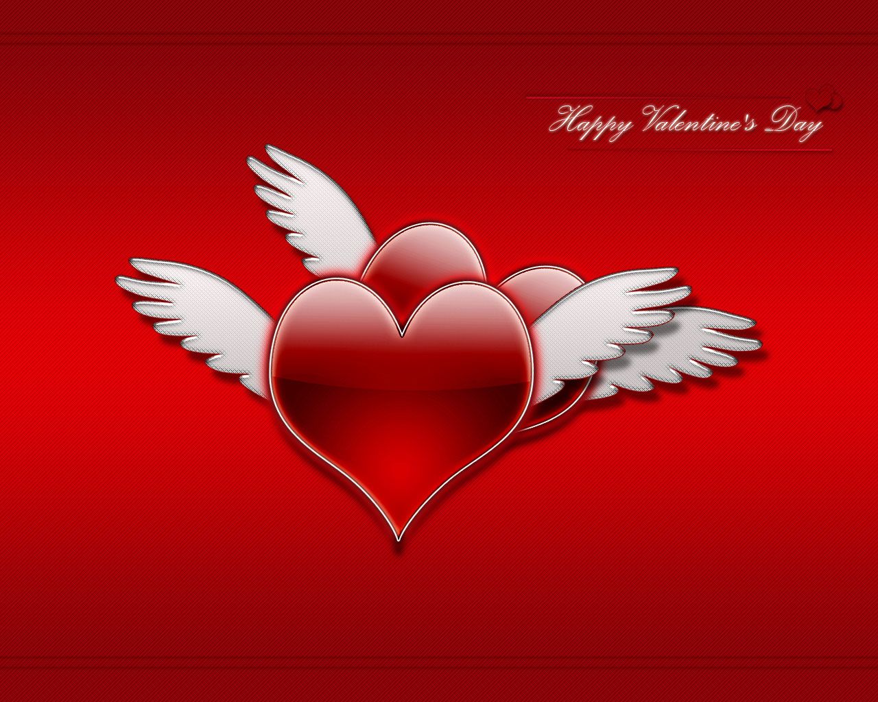 Two Heart With Wings, Download Photo, Desktop Wallpapers, - Happy Valentines Day Angels - HD Wallpaper 