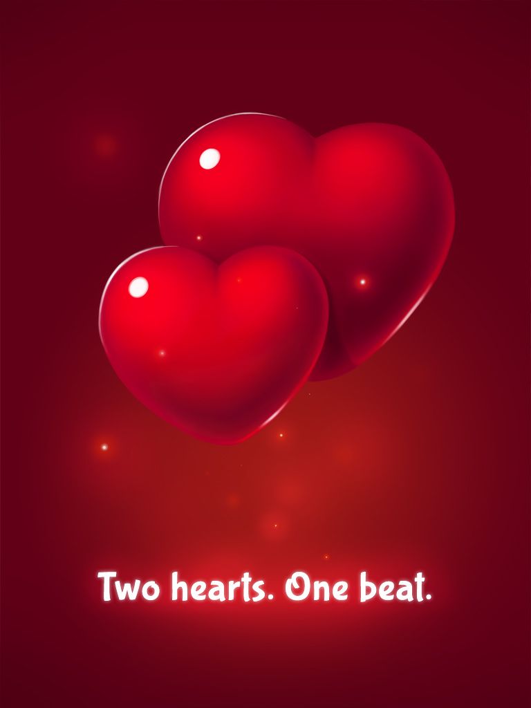 Two Hearts One Beat - HD Wallpaper 