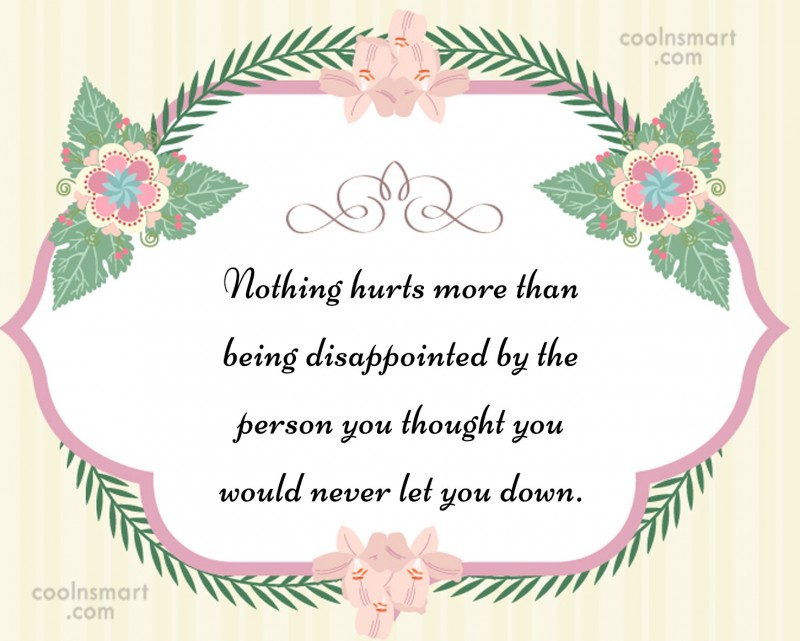 Hurt And Disappointed Quotes - HD Wallpaper 