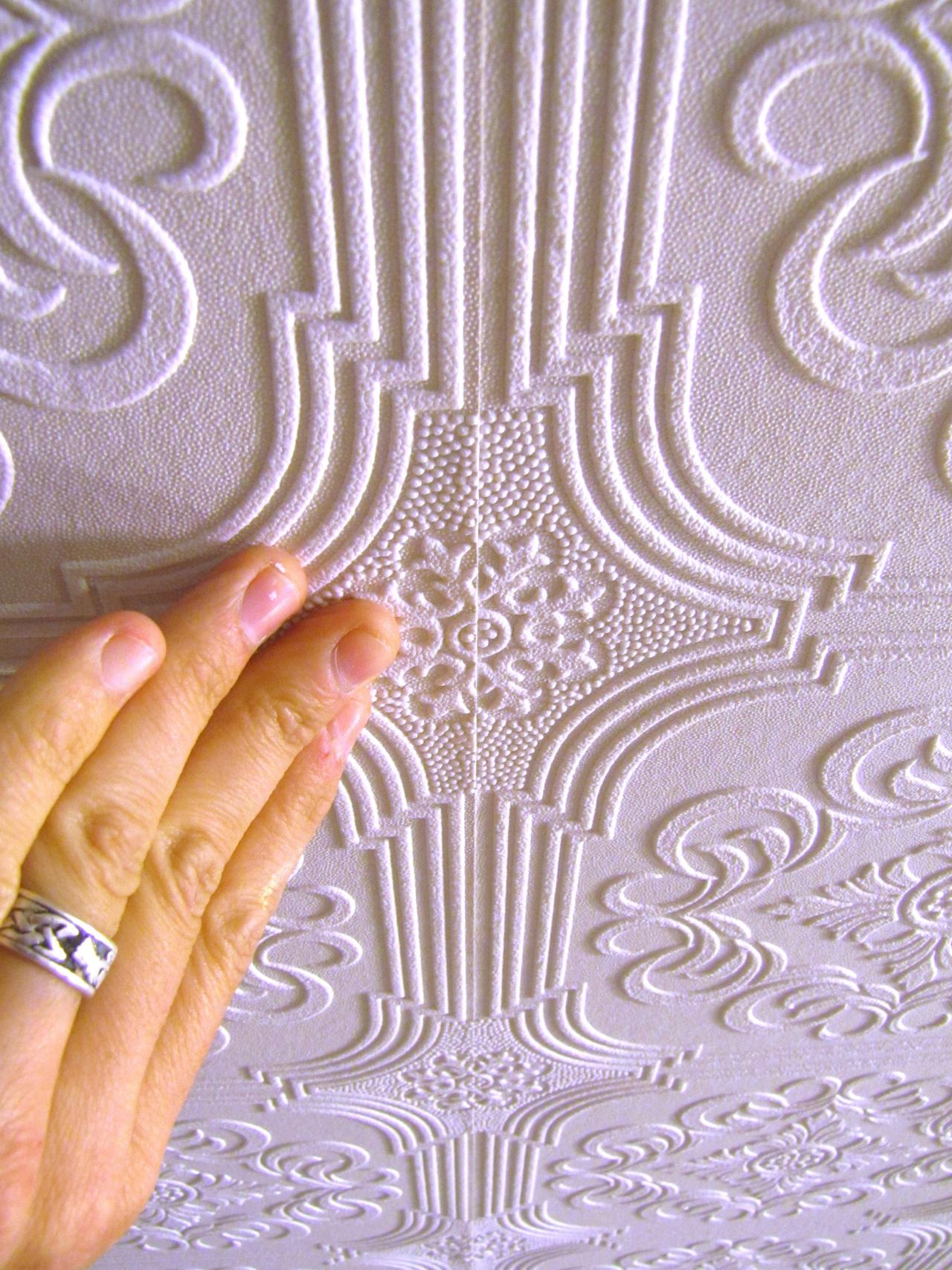 Close Up Embossed Wallpaper - Embossed Wallpaper Ceiling - HD Wallpaper 