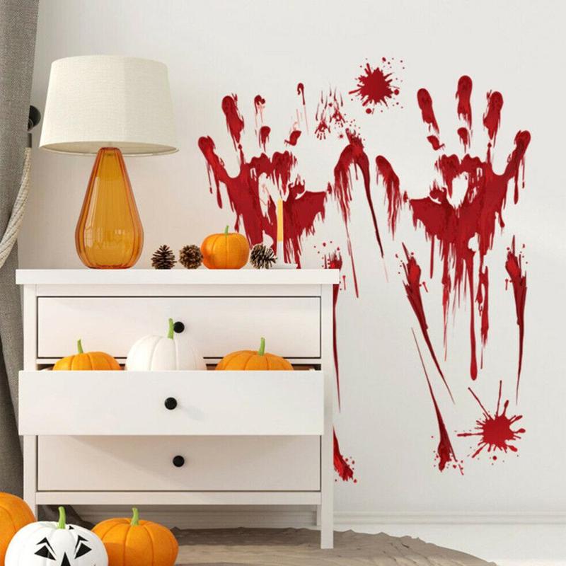 Bloody Hand Mirror Halloween - HD Wallpaper 