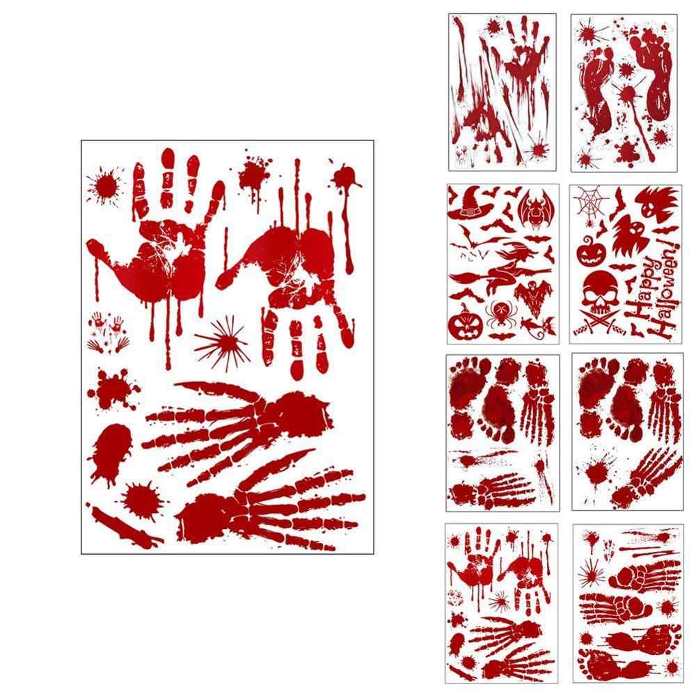 Horror Halloween Wallpaper Decoration Digital Wallpaper - Huella De Murcielago - HD Wallpaper 