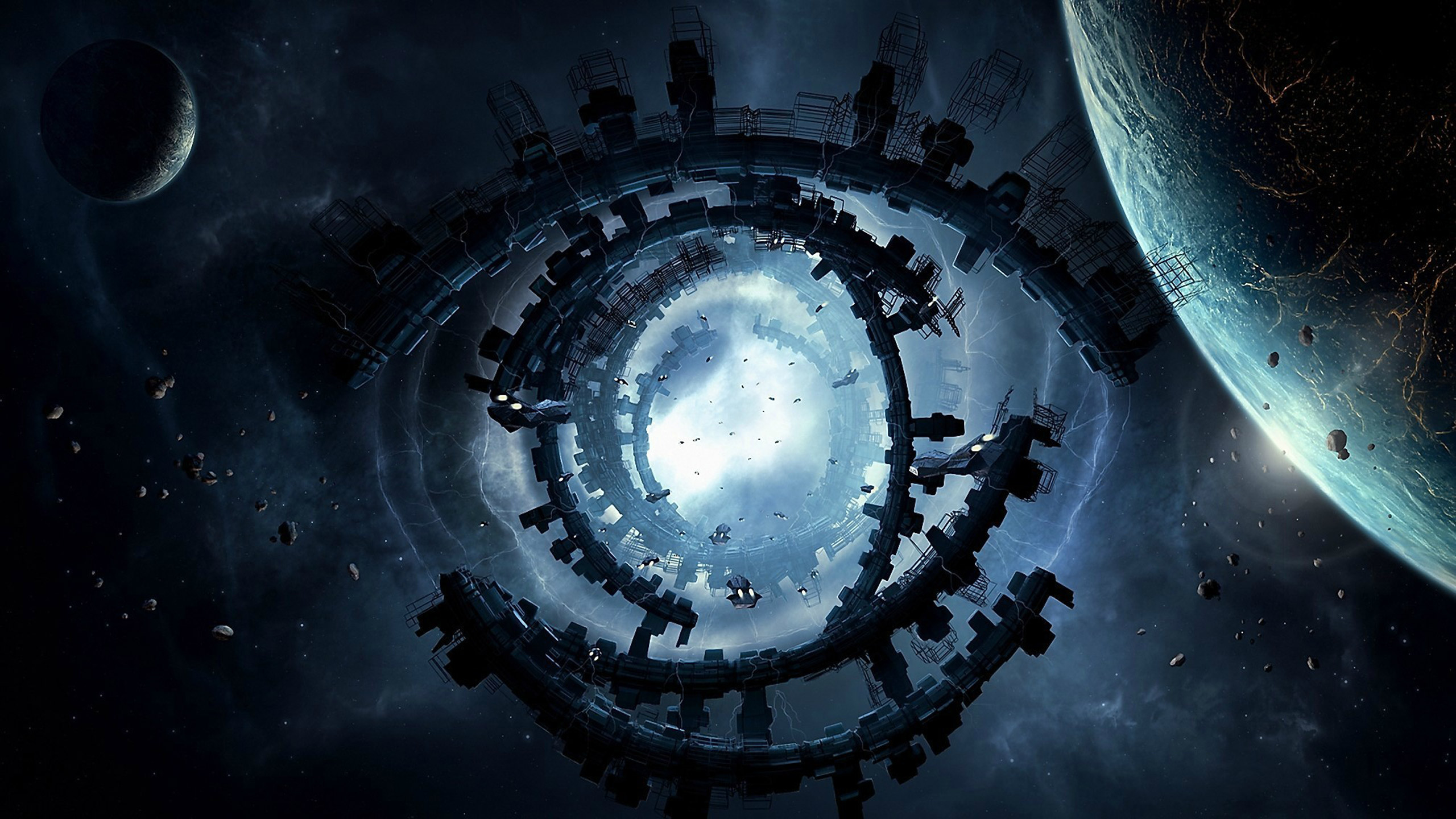 Sci-fi Space Portal, Free Computer Desktop Hd Wallpapers, - Space Backgrounds Sci Fi - HD Wallpaper 