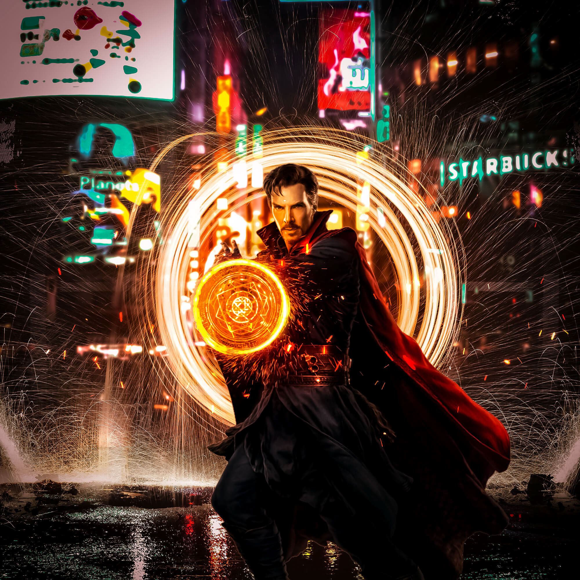 Doctor Strange Opening Portal Art 4k - 2000x2000 Wallpaper Doctor Strange Opening Portal Art 4k - 2000x2000 Wallpaper