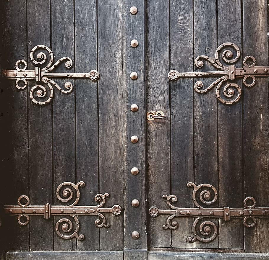 Gray Wooden Door, Goal, Portal, Input, Clam Kidney, - HD Wallpaper 