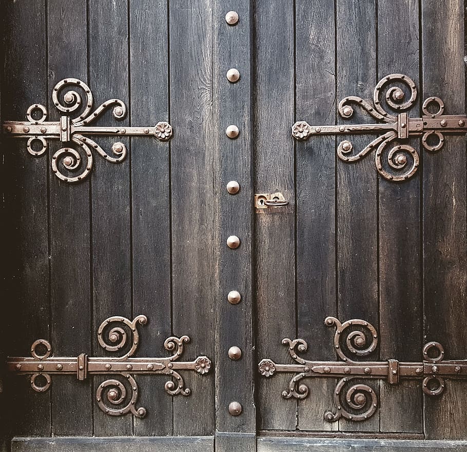 Gray Wooden Door, Goal, Portal, Input, Clam Kidney, - HD Wallpaper 