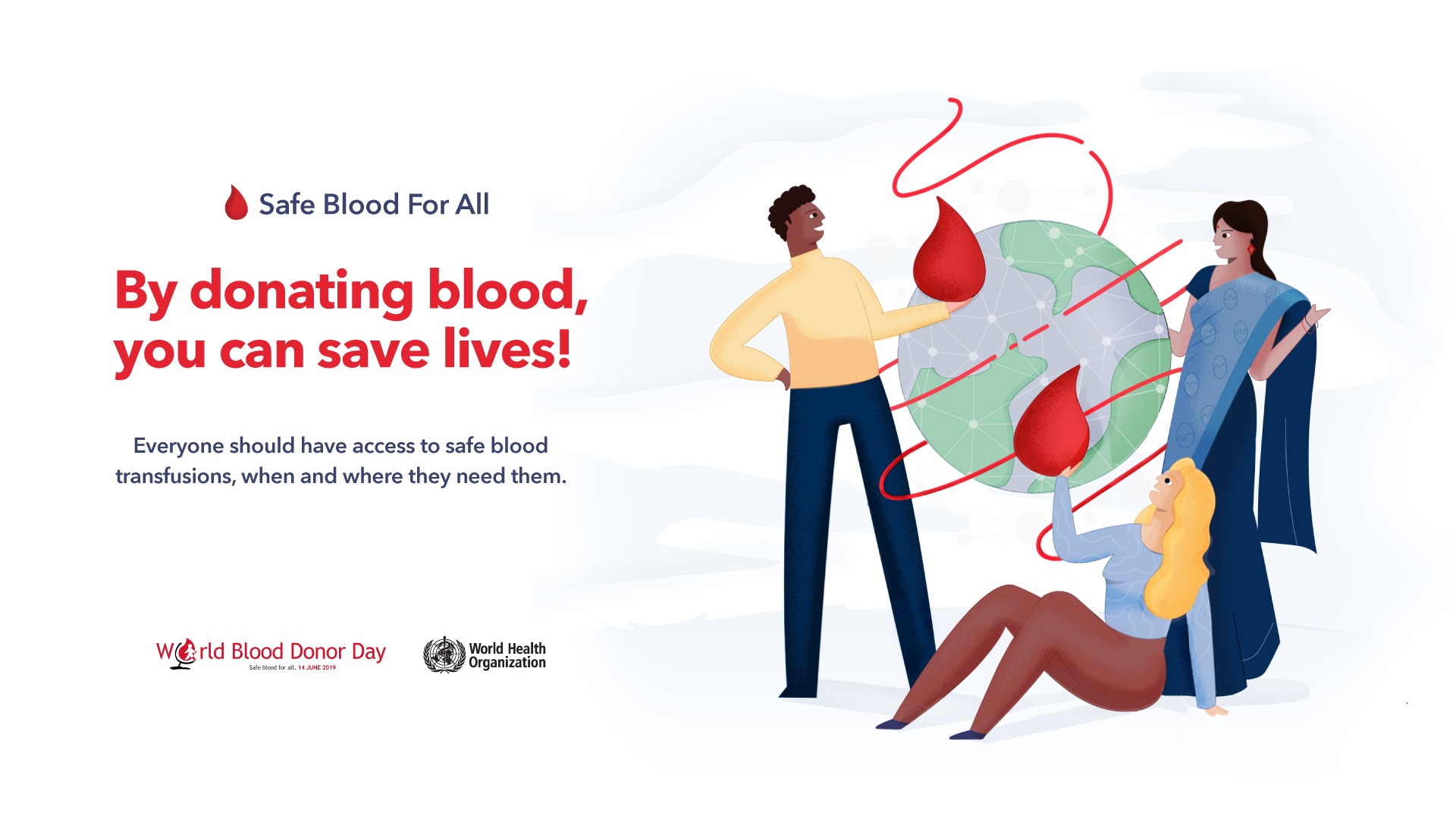 World Blood Donor Day 2019 - HD Wallpaper 