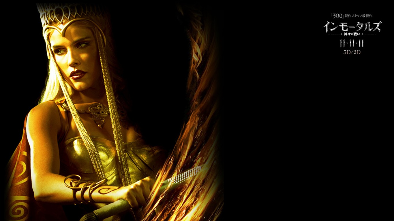 Immortals 3d Movie Desktop Wallpaper - Immortals Movie Poster - HD Wallpaper 