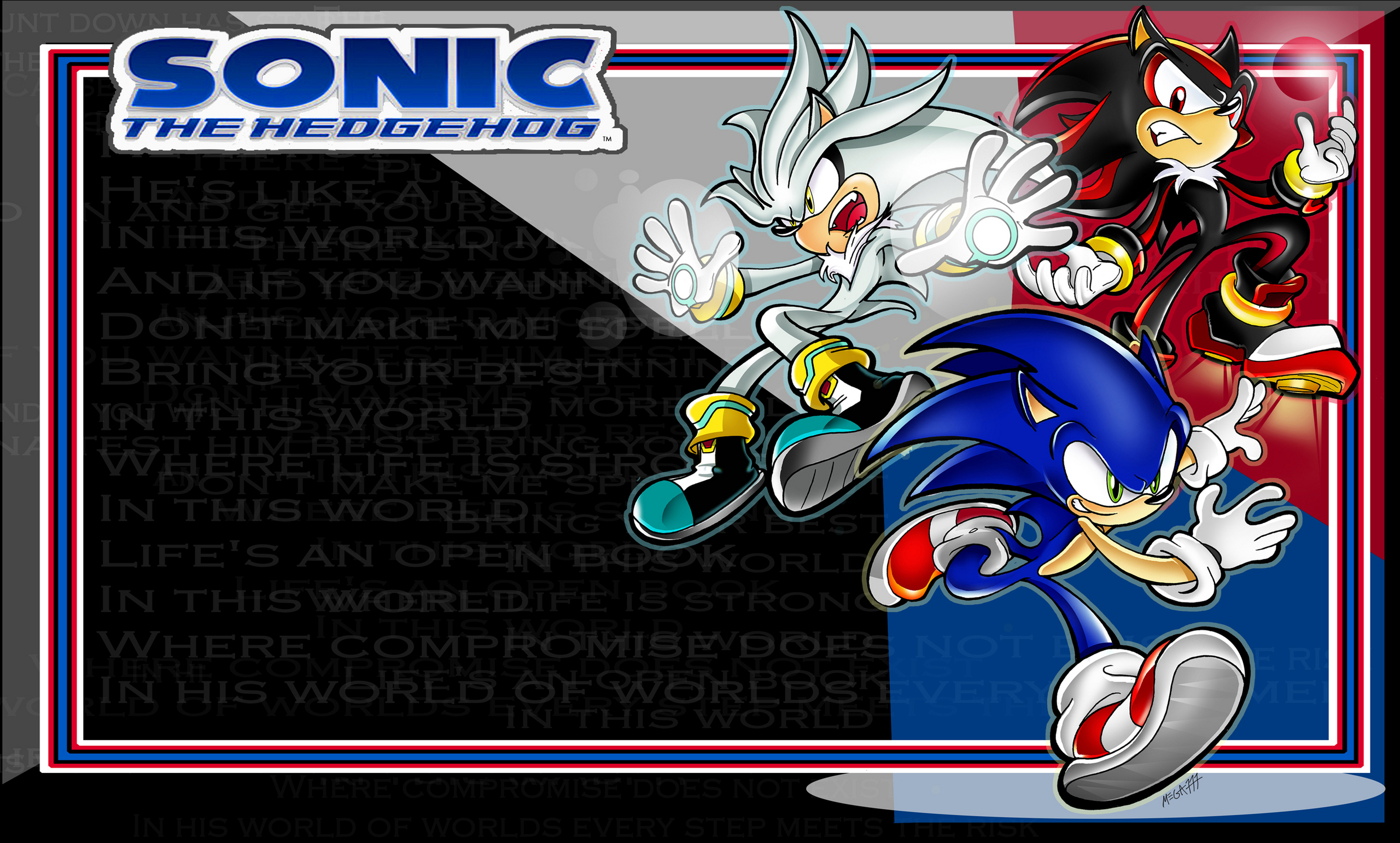 Sonic Silver Shadow - Sonic Shadow And Silver The Hedgehog - HD Wallpaper 