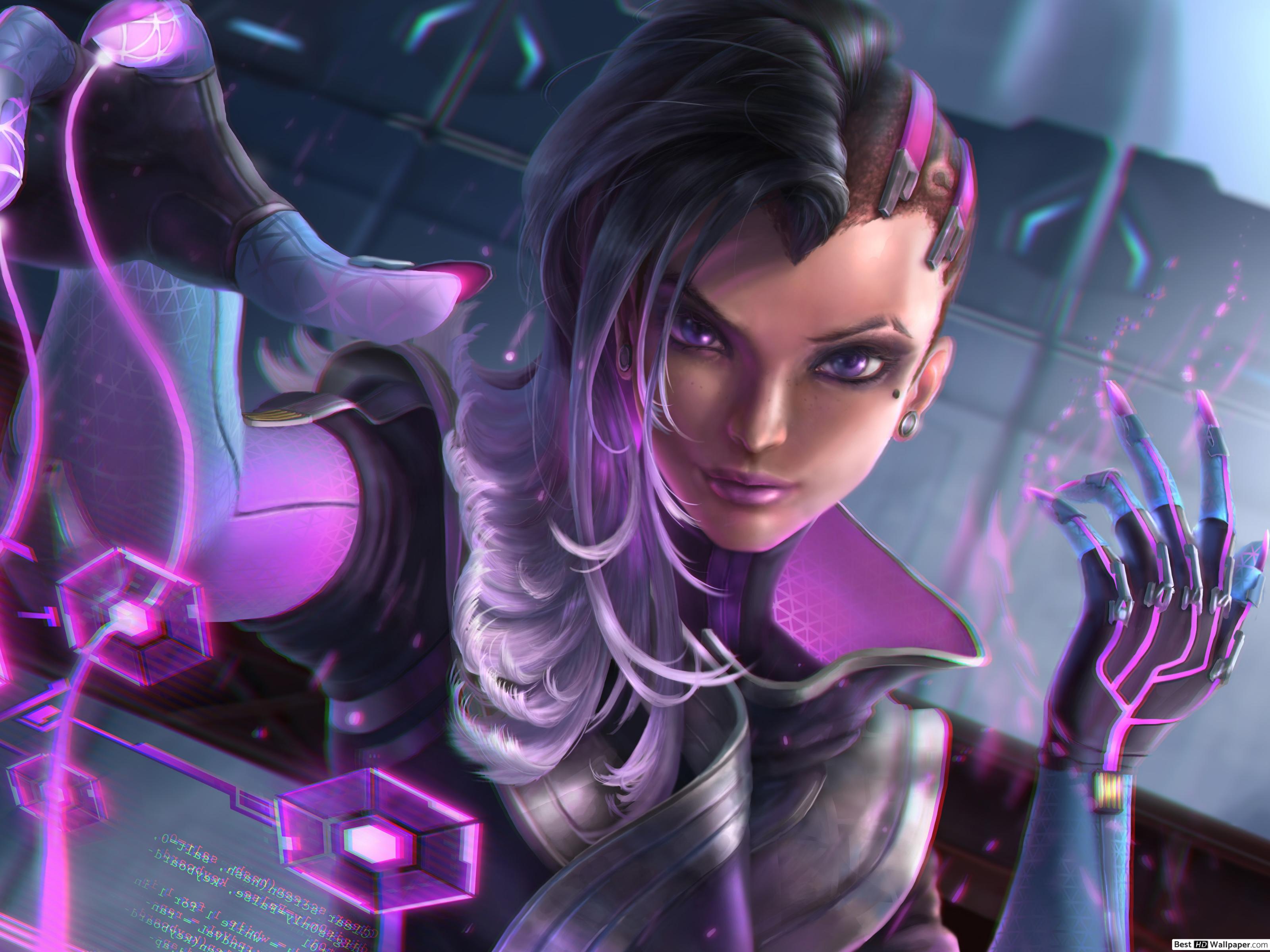 Overwatch Sombra - HD Wallpaper 