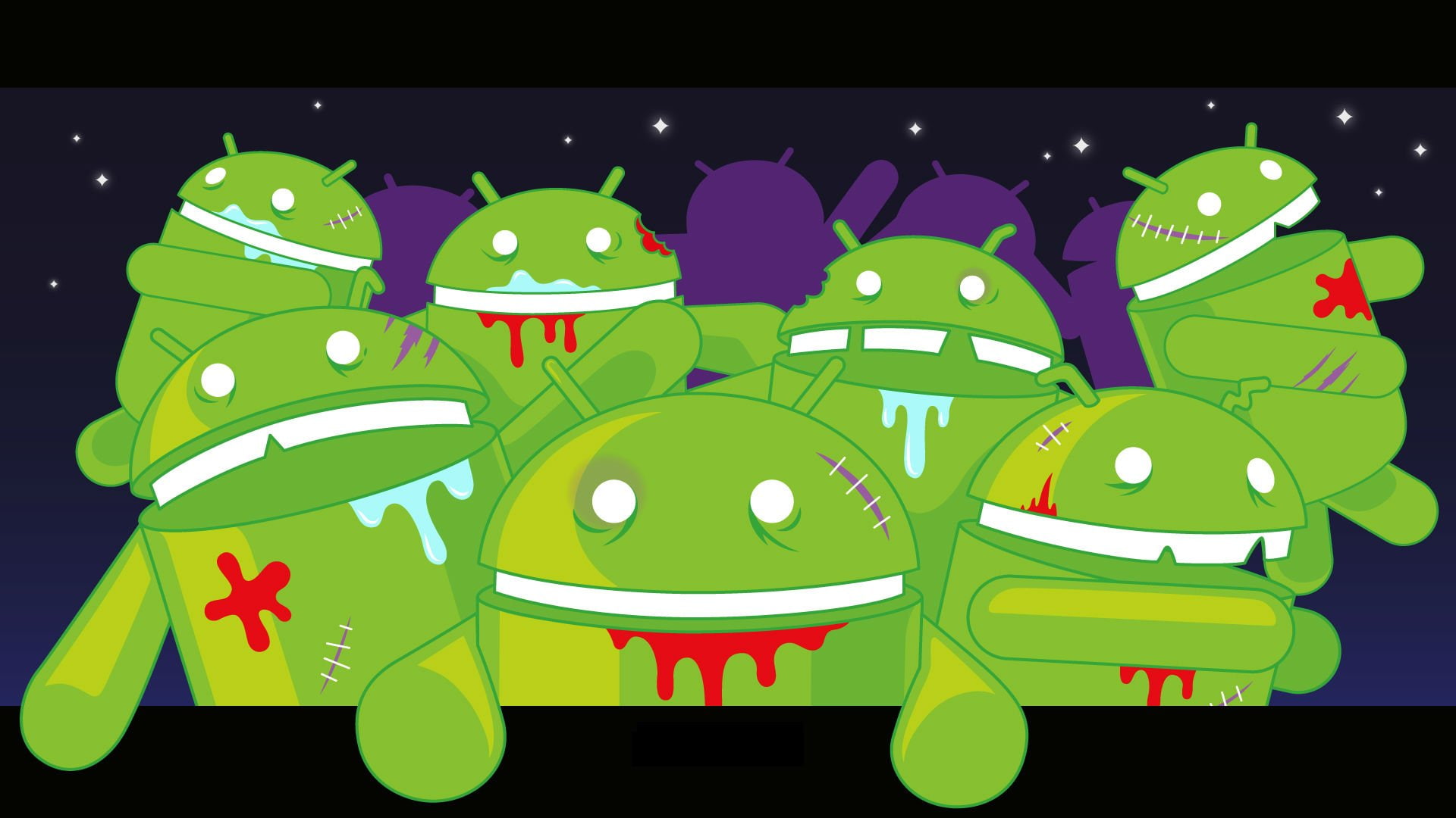 Android Halloween - HD Wallpaper 