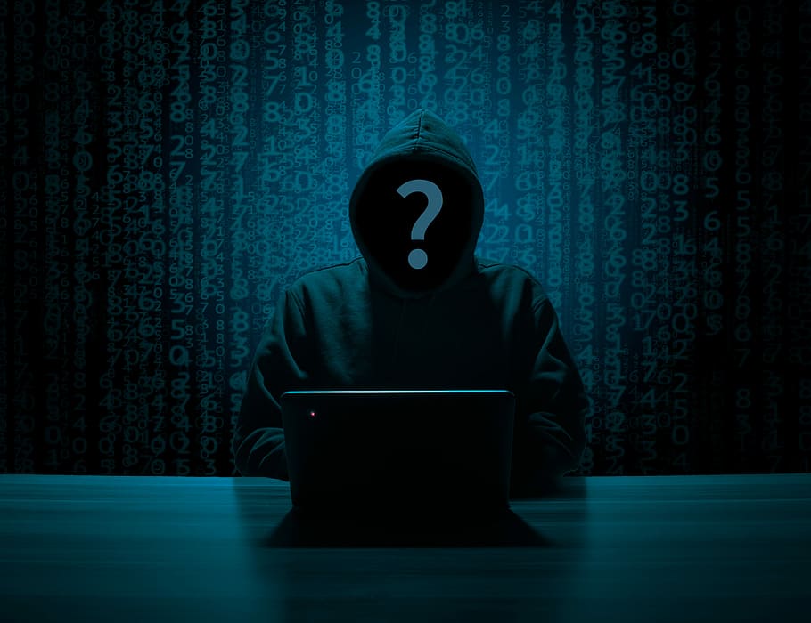 Person In Gray Hoodie Using Computer Inside Dark Room, - Dark Web Hacker - HD Wallpaper 