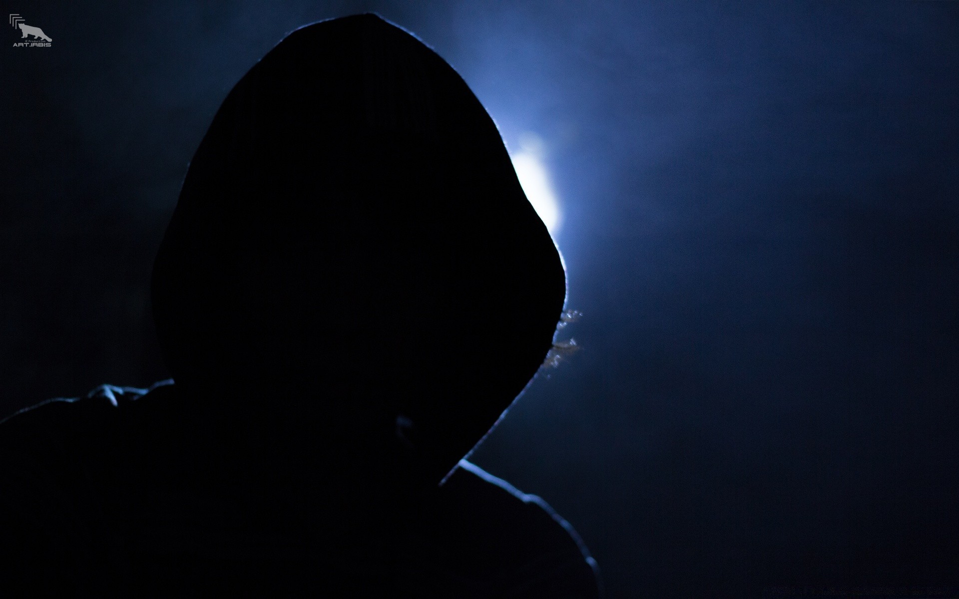 Web Moon Light Backlit Dark Silhouette One - Desktop 4k Hd Hacker - HD Wallpaper 