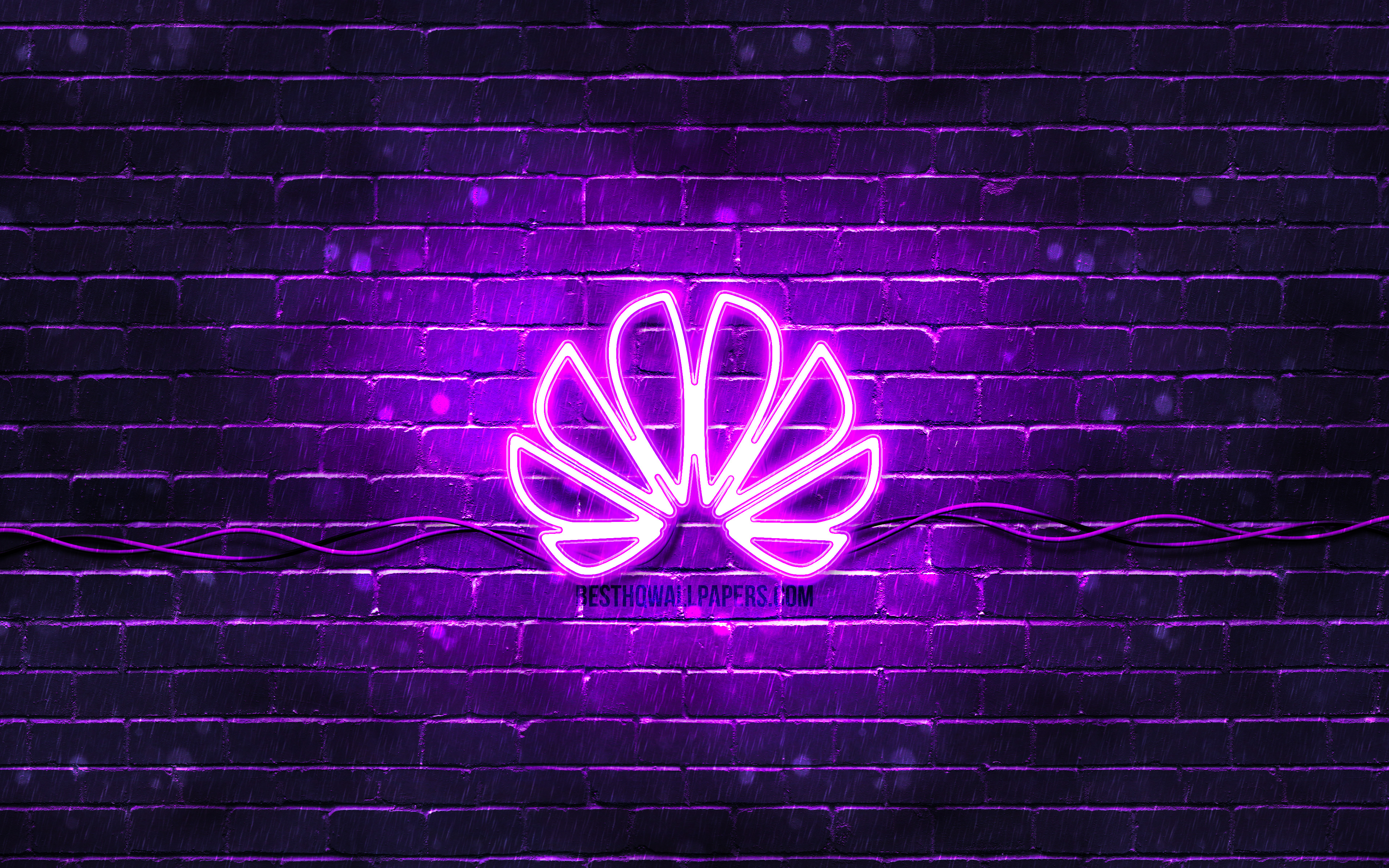 Huawei Violet Logo, 4k, Violet Brickwall, Huawei Logo, - Fondos De Pantalla 4k Huawei - HD Wallpaper 