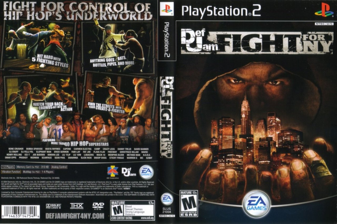 Nice Wallpapers Def Jam - Def Jam Fight For Ny Ps2 Cover - HD Wallpaper 