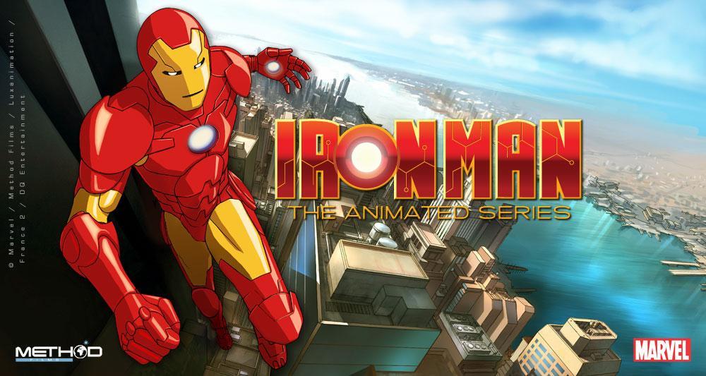 Background Iron Man Cartoon - HD Wallpaper 