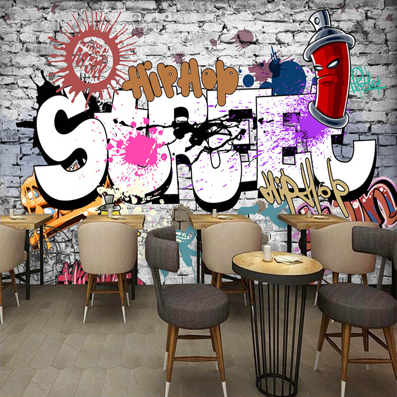 Graffiti Wall Art For Restaurant - HD Wallpaper 