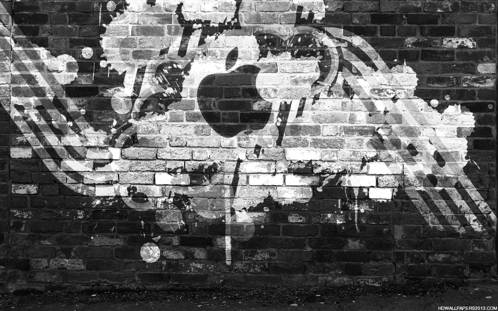Apple Graffiti Tablet Pc Wallpapers, Apple Graffiti - Apple Wallpaper Graffiti - HD Wallpaper 