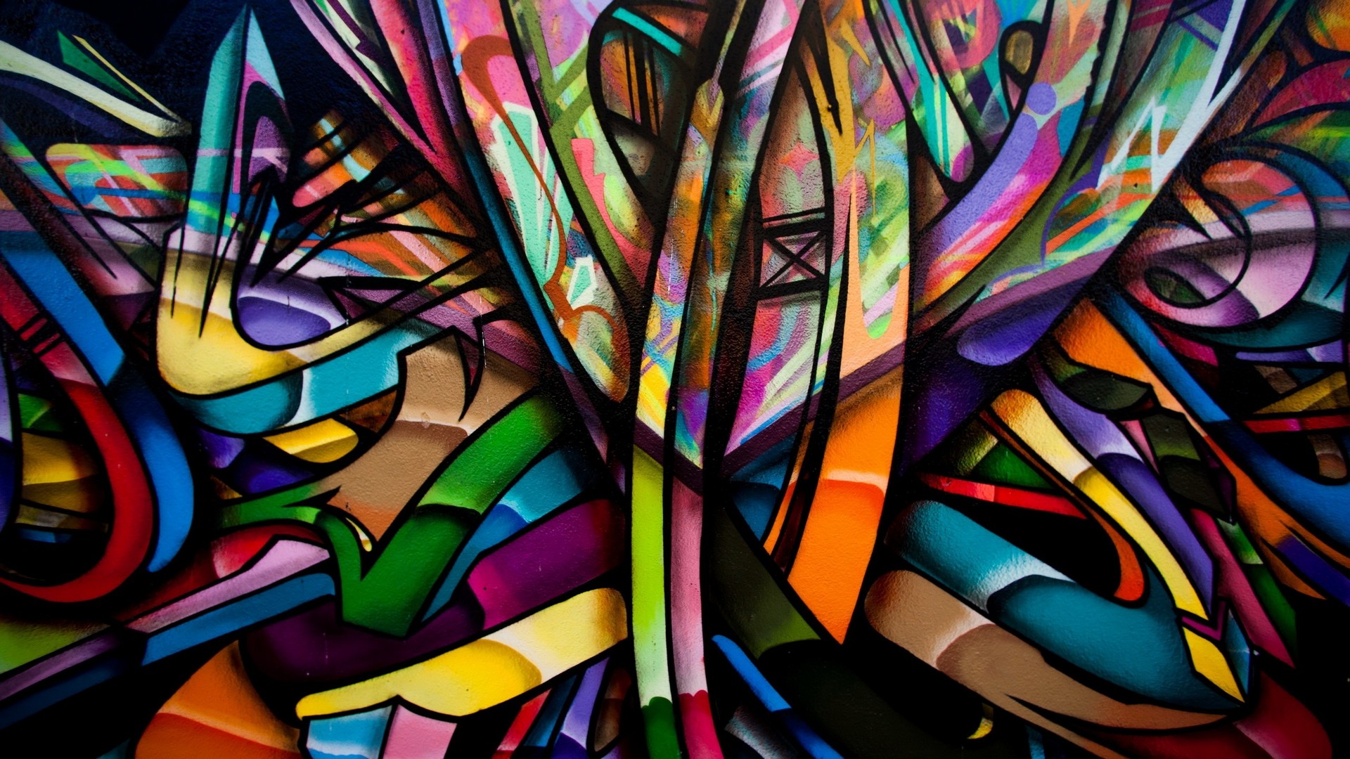 Wallpaper Graffiti Desktop With Image Resolution Pixel - Modern Art Glass Painting - HD Wallpaper 