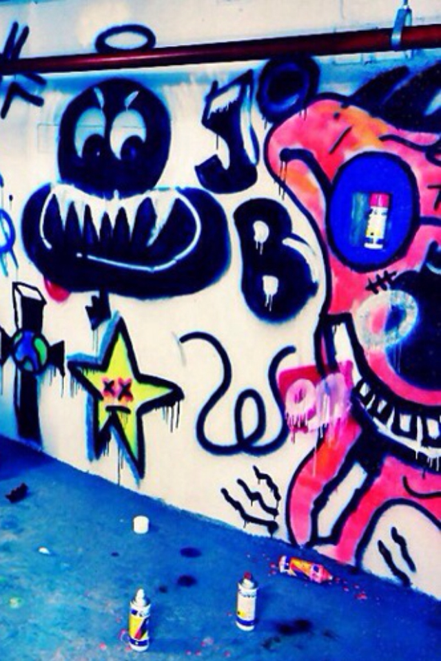Graffiti, Iphone, And Wallpaper Image - Graffiti - HD Wallpaper 