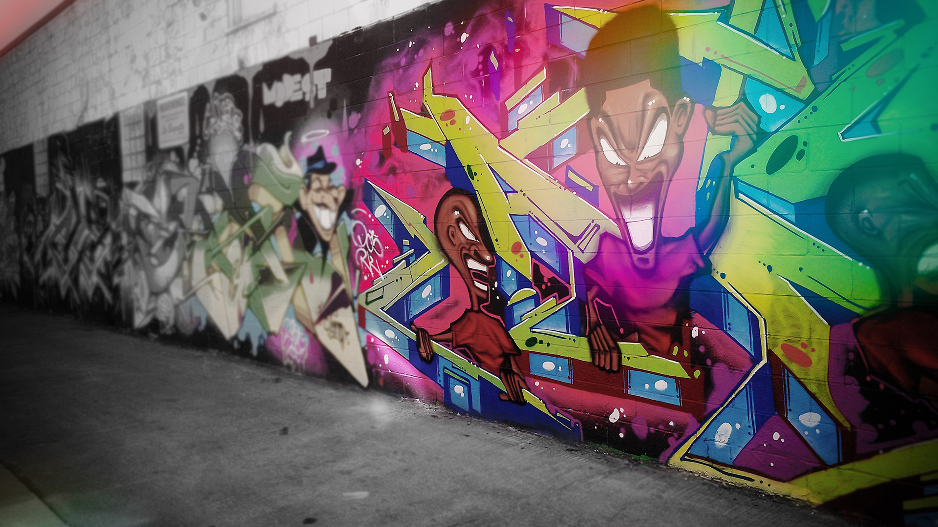 Download Wallpaper Graffiti - HD Wallpaper 