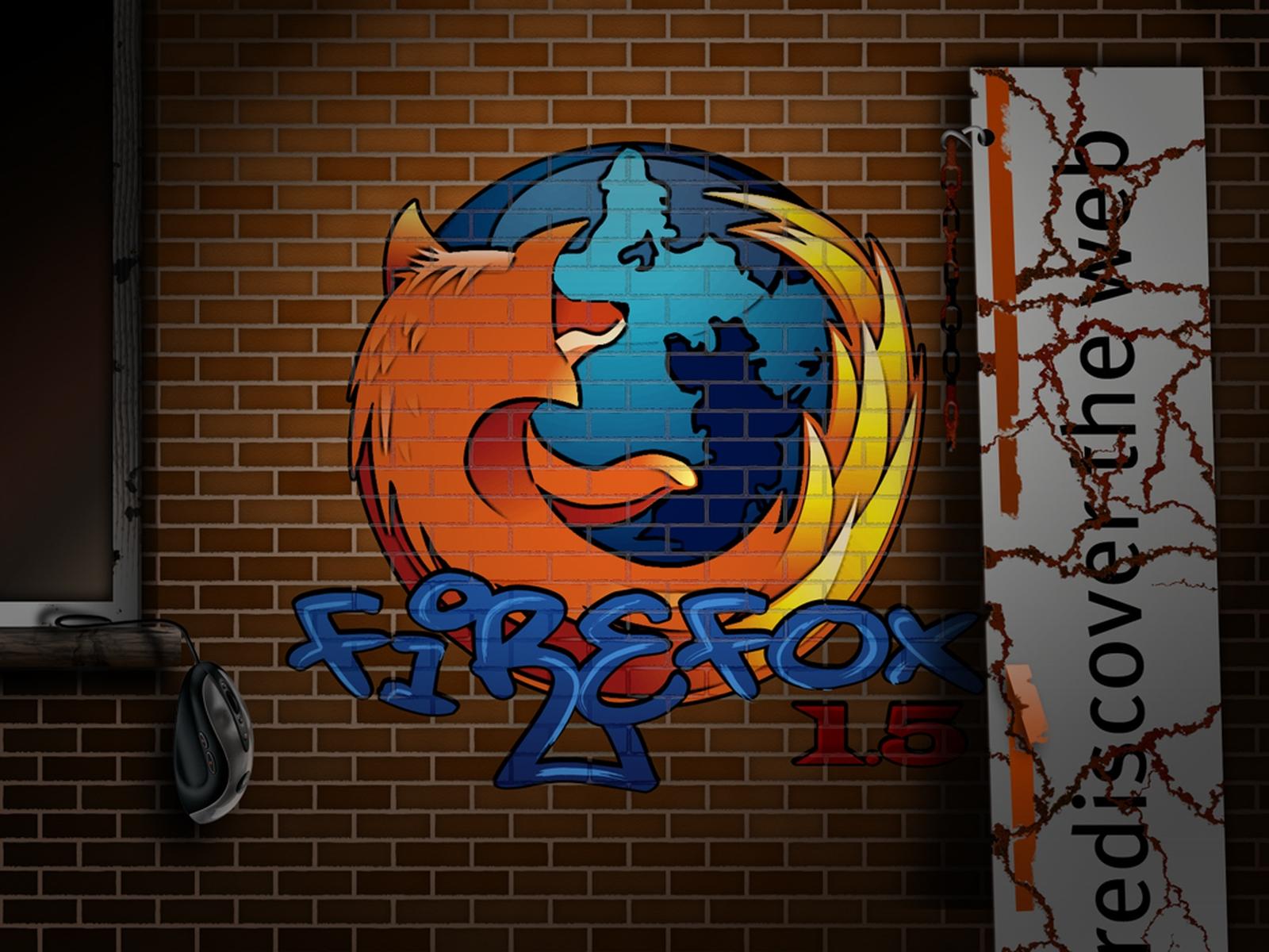 Firefox Graffiti - HD Wallpaper 