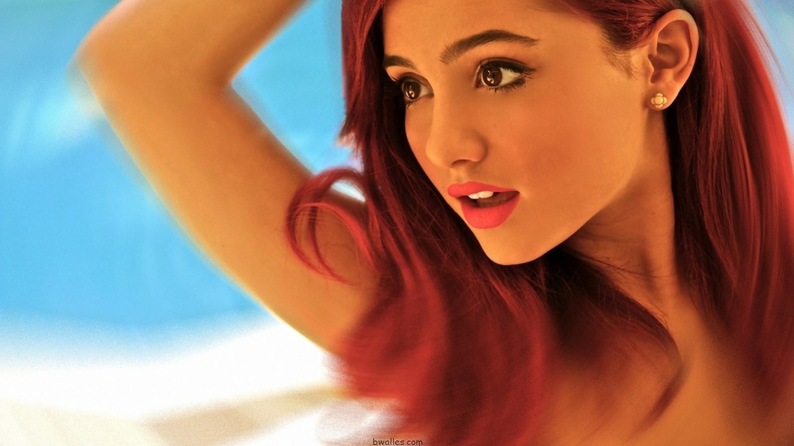 Ariana Grande Hot Red Hair - HD Wallpaper 