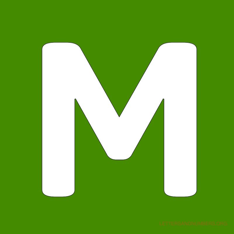 Green Background Letter M - Symmetry - HD Wallpaper 