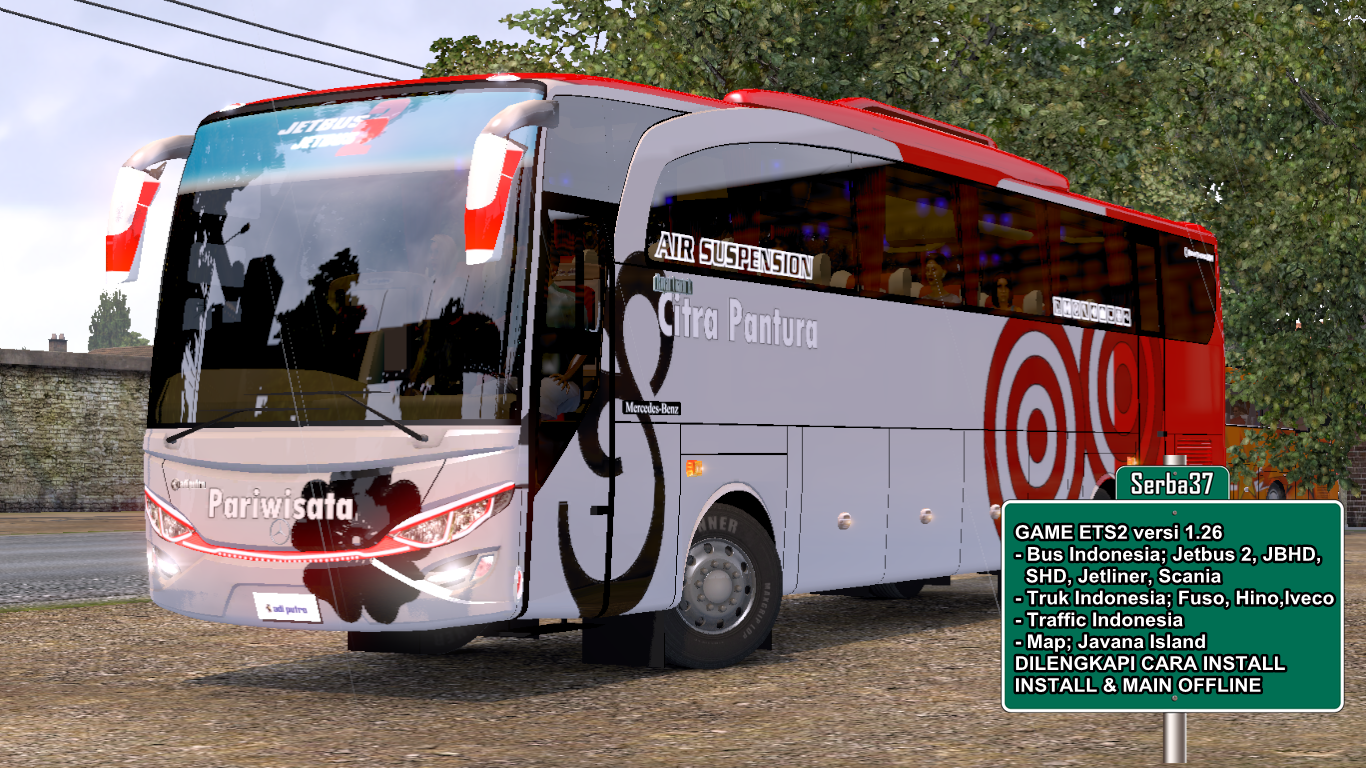 Ets 2 Game Bus Truk Indonesia Map Javana Island Terbaru - Gambar Es Bus Simulator Indonesia - HD Wallpaper 
