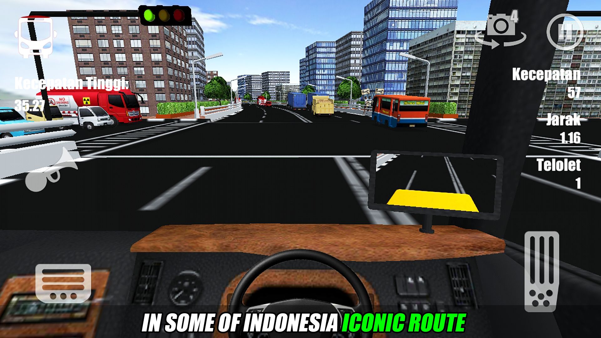 Wallpaper Bus Indonesia - HD Wallpaper 