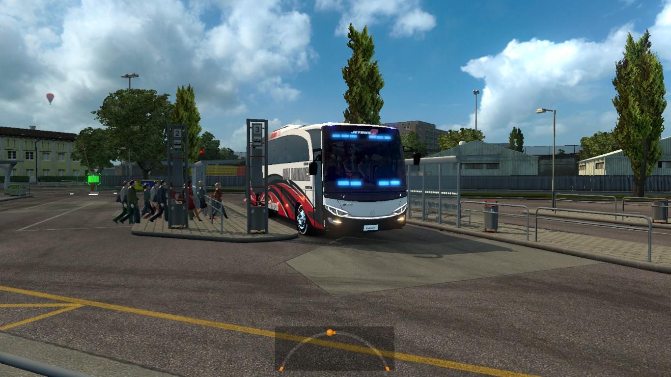 Euro Truck Simulator 2 Bus Passenger Mod - HD Wallpaper 