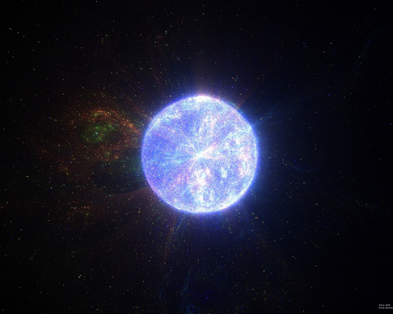 Ball, Glow, Bright Star, Space, Dark, Wallpaper - Nova - HD Wallpaper 