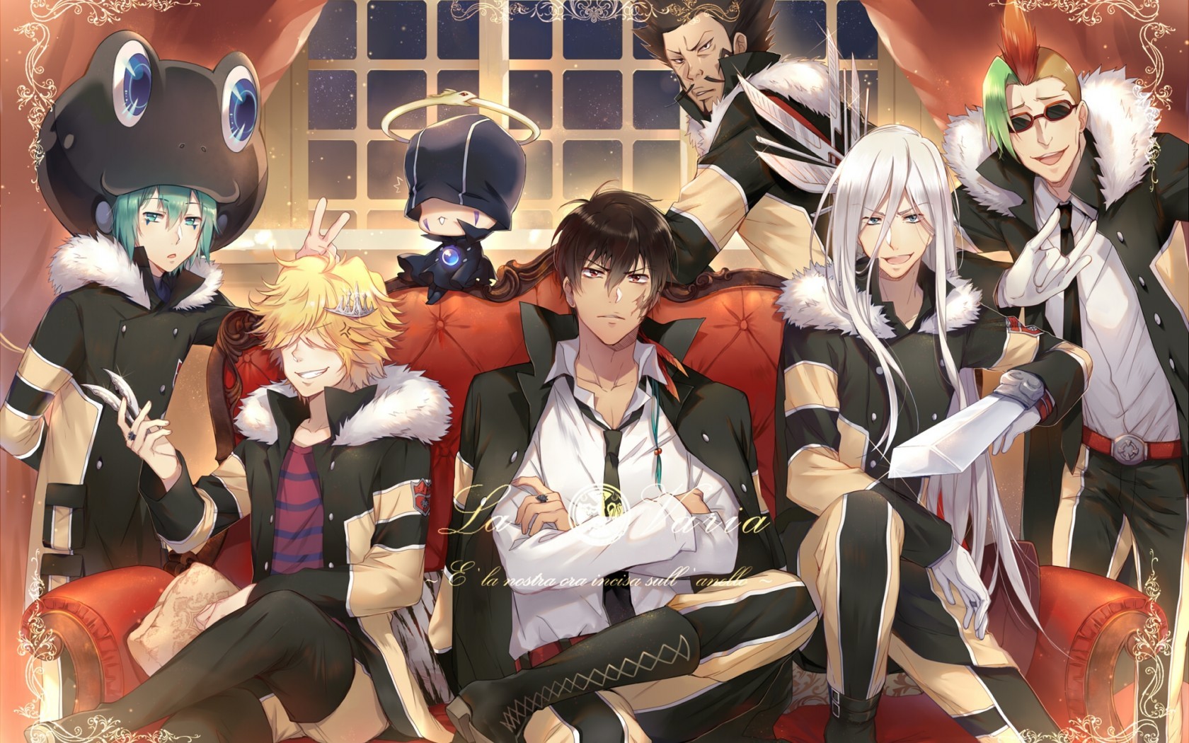 Katekyo Hitman Reborn, Xanxus, Rasiel, Mammon, Lussuria, - HD Wallpaper 