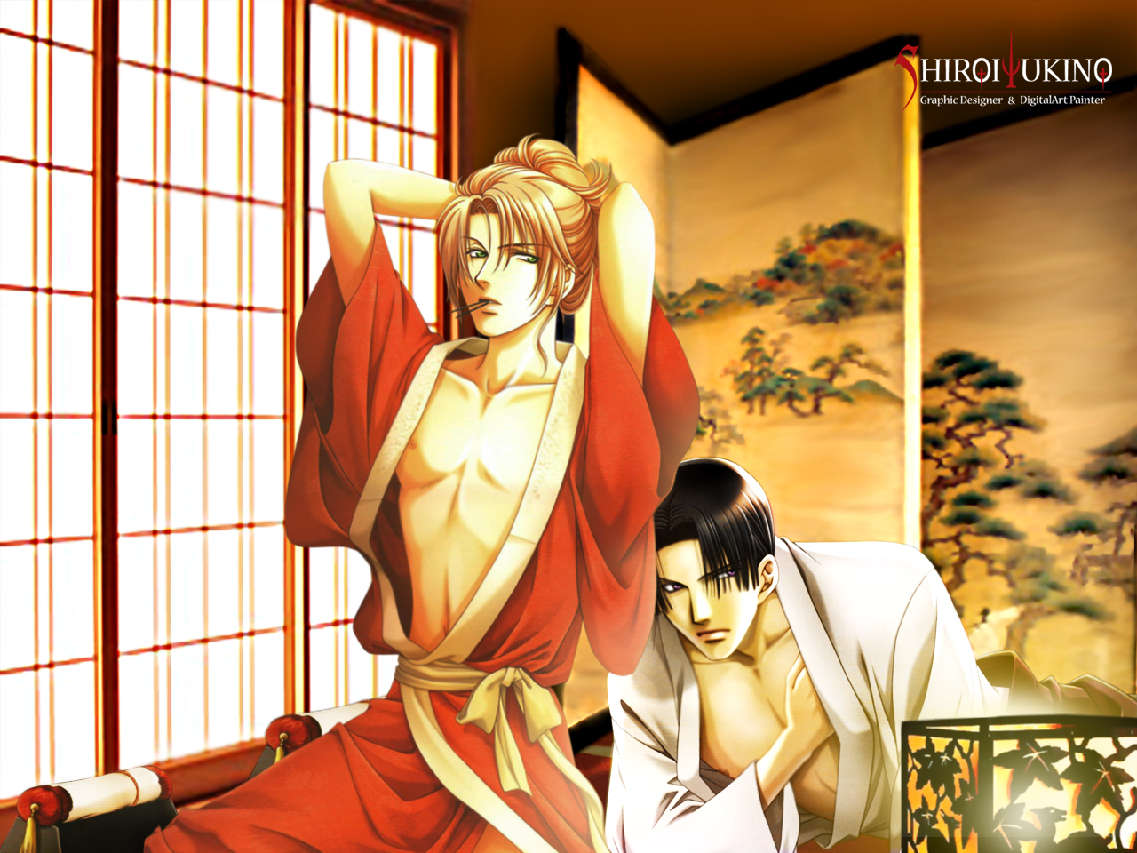 You Higuri, Gakuen Heaven, Kaoru Saionji, Koji Shinomiya - Kaoru Saionji Gakuen Heaven Yaoi - HD Wallpaper 