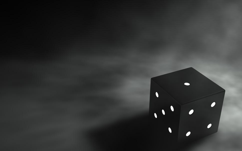 Abstract, Digital Art, Dark, Black, Dice, Shadow Wallpaper,abstract - HD Wallpaper 