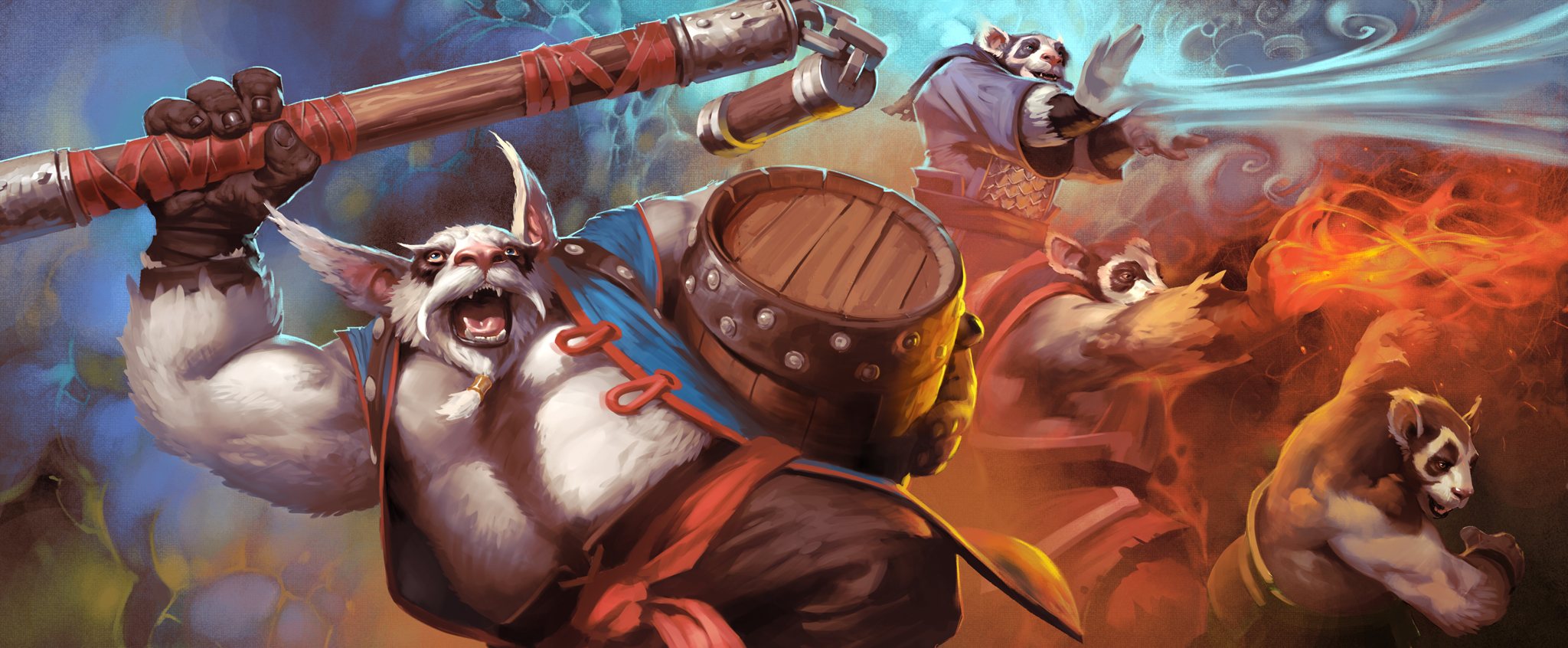 Dota 2 Pandaren Brewmaster - HD Wallpaper 