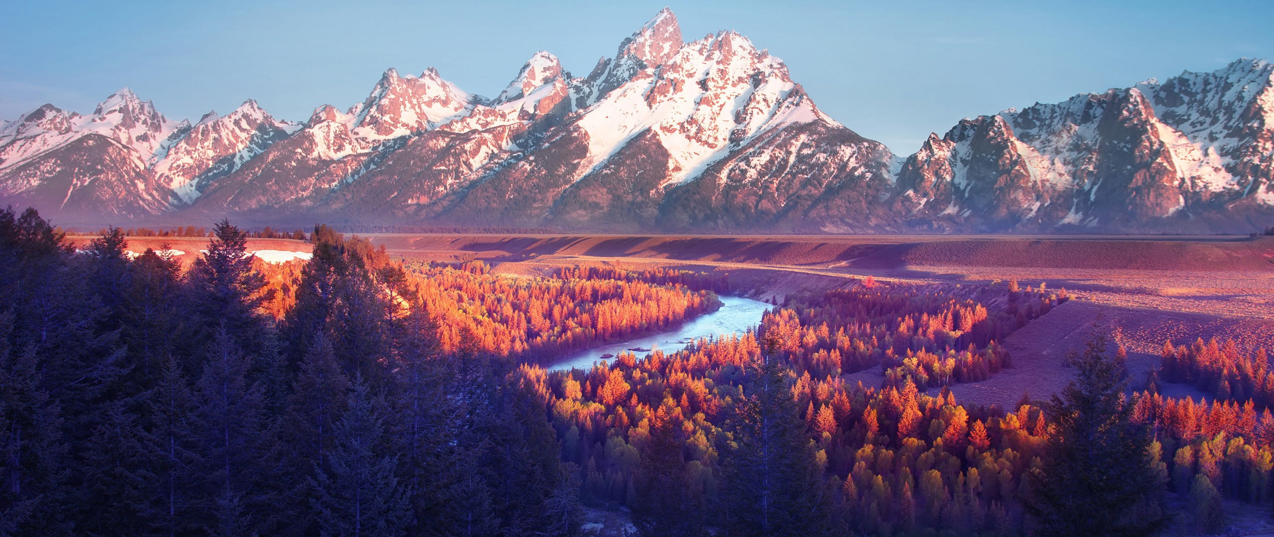 Grand Teton National Park, Snake River Overlook - HD Wallpaper 