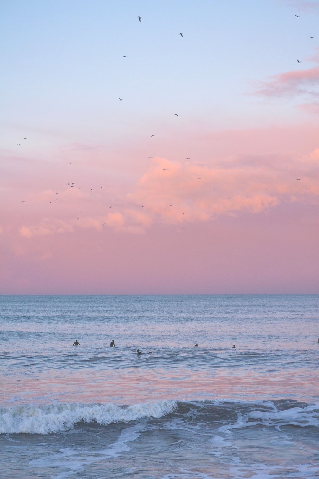 Ocean Tumblr Aesthetic - Pink Sky Wallpaper Hd - HD Wallpaper 