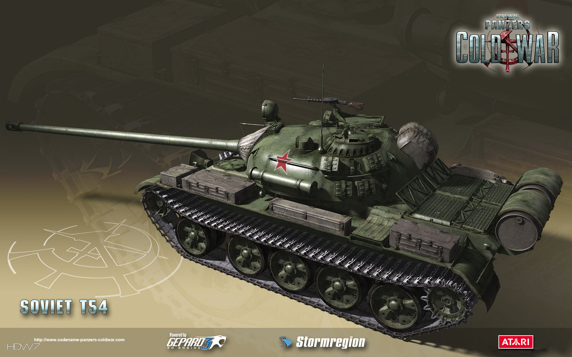 Codename Panzers Cold War Soviet T54 Widescreen Wallpaper - Codename Panzers Cold War Soviet - HD Wallpaper 