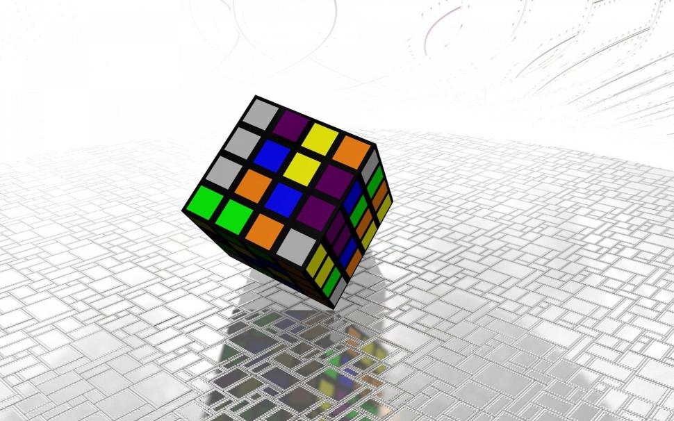Rubik S Cube Wallpaper,1920x1200 Hd Wallpaper,3d Hd - Rubiks - HD Wallpaper 