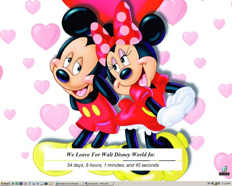 Mickey And Minnie Valentine's Day - HD Wallpaper 