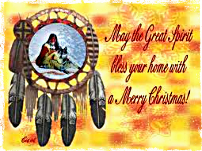 ★ Niibaa - Native American Merry Christmas - HD Wallpaper 
