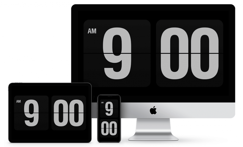 Retro Flip Clock Screensaver For Apple Devices - Flip Clock Screensaver - HD Wallpaper 