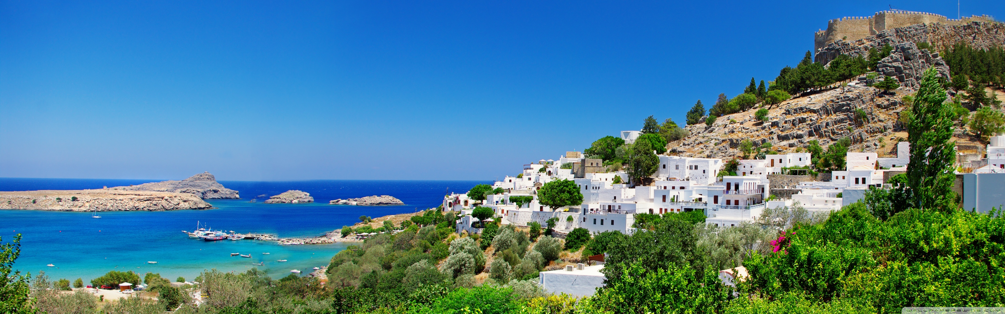 Acropolis Of Lindos - HD Wallpaper 