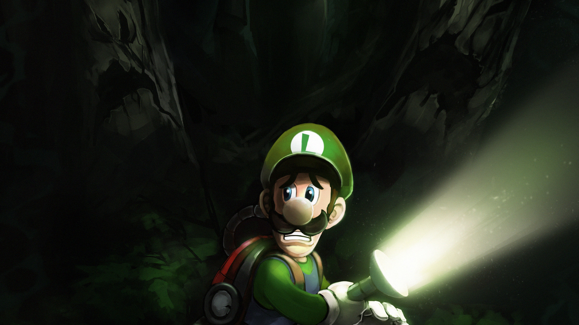 Feared, Mario, Dark, Art, Wallpaper - Mario - HD Wallpaper 