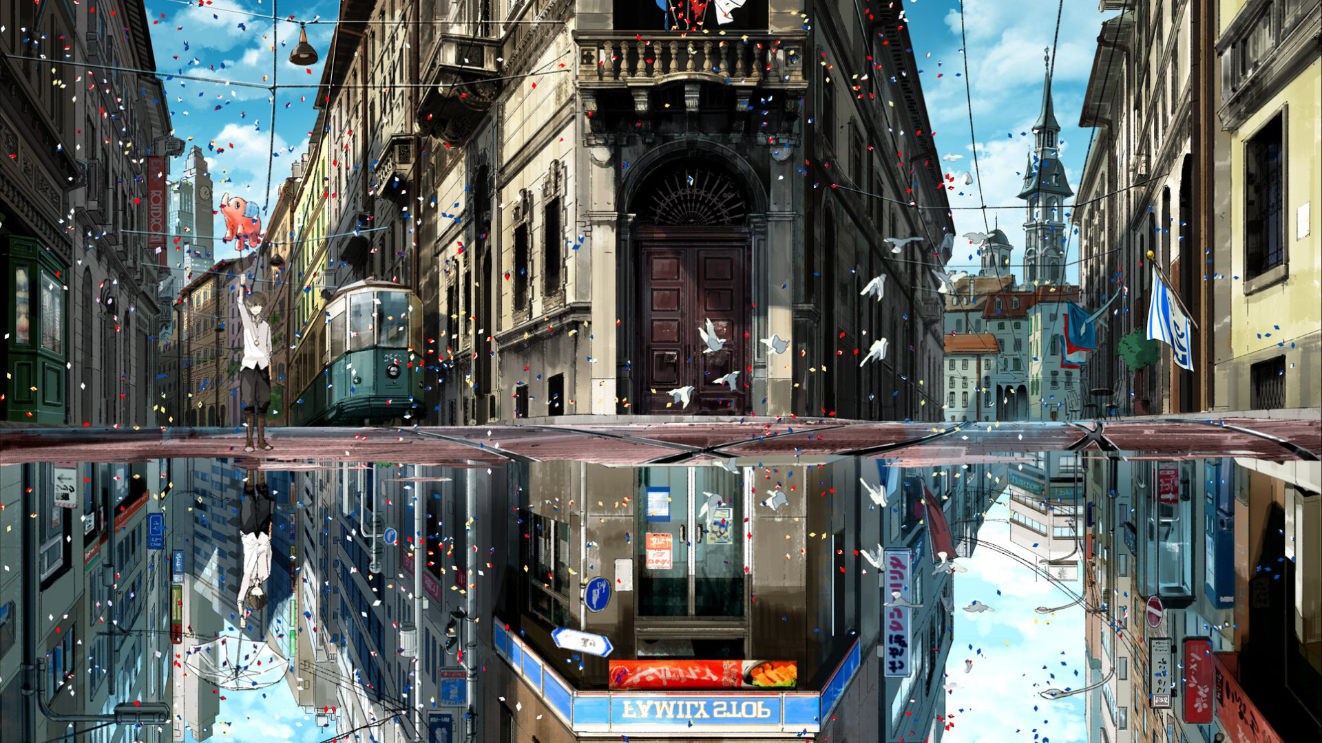 Scenery Wallpapers Anime Landscape Background - HD Wallpaper 