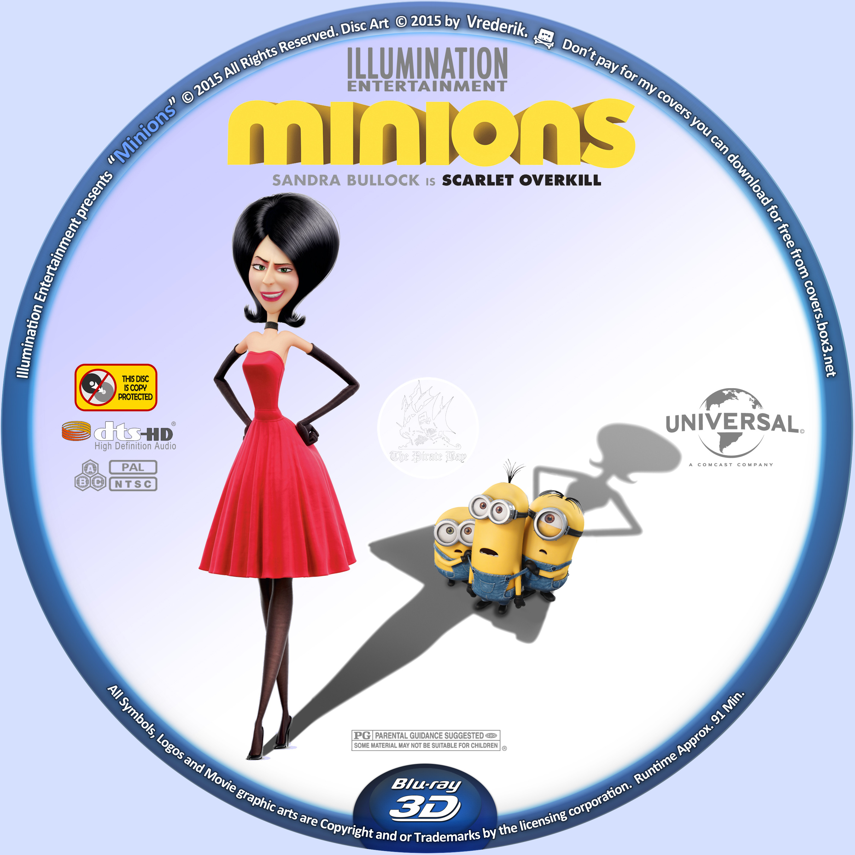 Minions Blu Ray Label - HD Wallpaper 