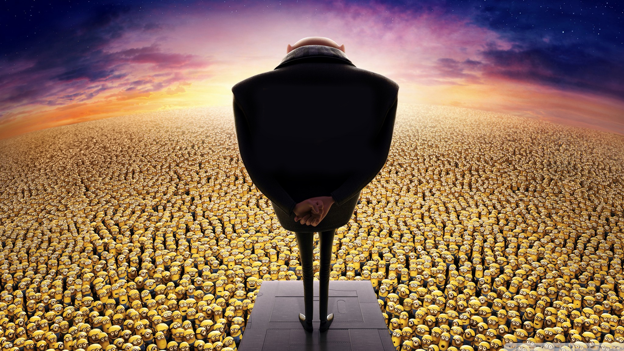 Despicable Me 2 Gru And Minions - HD Wallpaper 