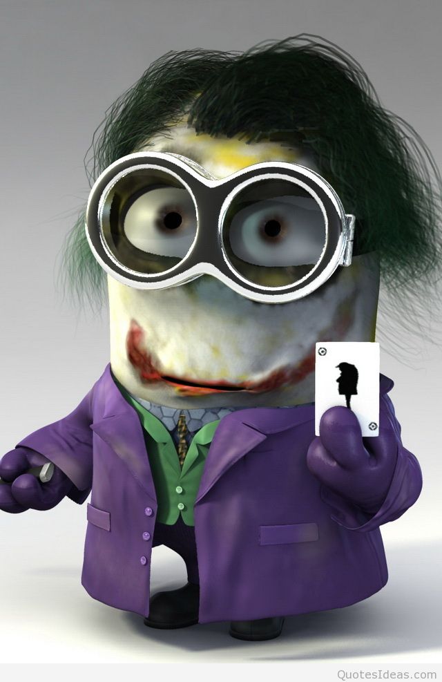 Minions-halloween - Joker Minion - HD Wallpaper 